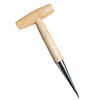 Garden Tool for Home Gardening, Small Tool for Making Holes in Soil with Wooden Handle and Pointed Tip, for Planting Vegetables and Flowers, Fertilizing, Seedling Cultivation, Transplanting, Soil Drilling Machine