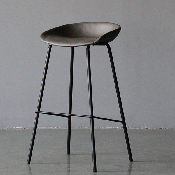 Bar Bench Home Brief Industrial Wind Front Office Chair Retro Bar Chair Leather Art Net Red Iron Art Bar High Footstool Spot