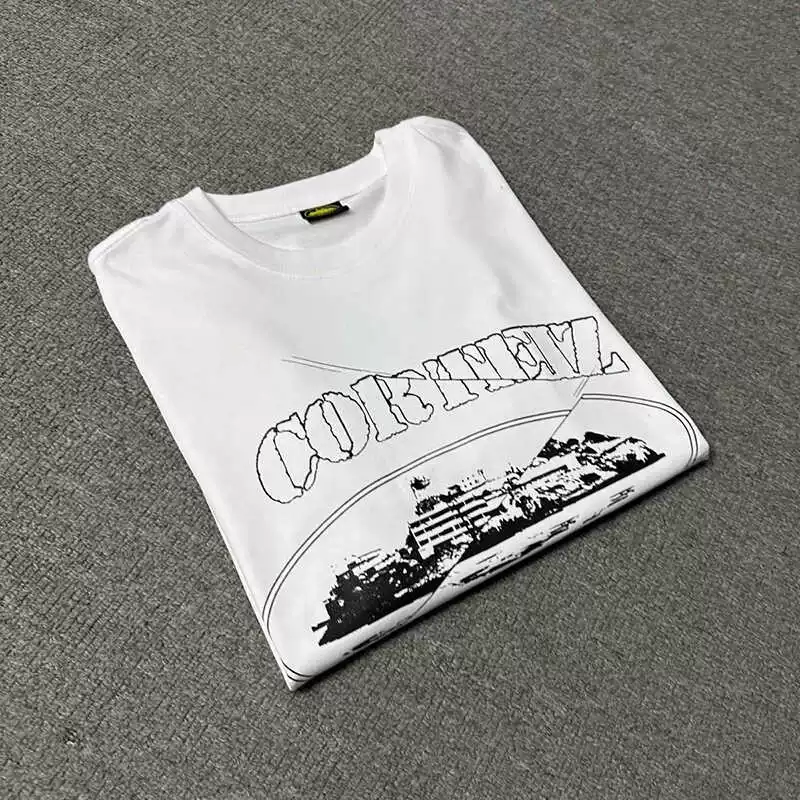 VLONE FOG Corteiz 7 цветов Правила Мир футболка Корерай Alcatraz футболка с коротким рукавом