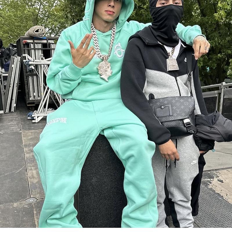 6Pm Sweatshirt Set Hoodie, Same Style as European and American Celebrities, Ukdrilldrip Hip-Hop Rap, Loose Street Casual