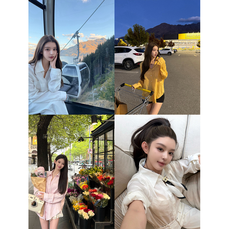 Good Morning, Fanfan, "Softcore" Lyocell Linen Sun Protection Pocket Shirt + Pure Cotton Top with Drawstring Neckline