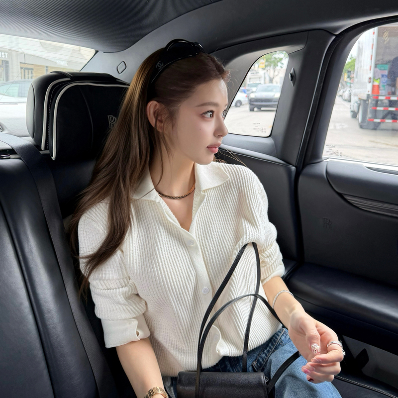 Good Morning, Fanfan, "Original Shirt, Comfortable Feel: Waffle Knit Shirt, Loose and Relaxed Top with a Draping Effect."