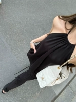 Доброе утро, фанат, «кислородная обнаженная одежда», мягкий и крутой топ с рисунком + повседневные брюки на шнурке для женщин