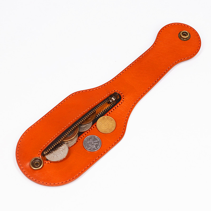 First layer cowhide Boston leather beat coin bag coin bag outdoor self-defense defense EDC portable storage bag