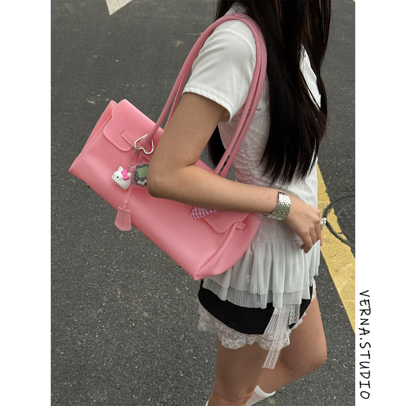 Jelly New Transparent Single-Shoulder Underarm Bag for Women 2026 New Super Popular Kiiikiii Same Style Jelly Tote Bag