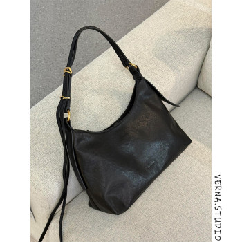 Minimalist style hobo underarm bag women's bag 2026 new summer large capacity shoulder bag versatile commuter crossbody bag
