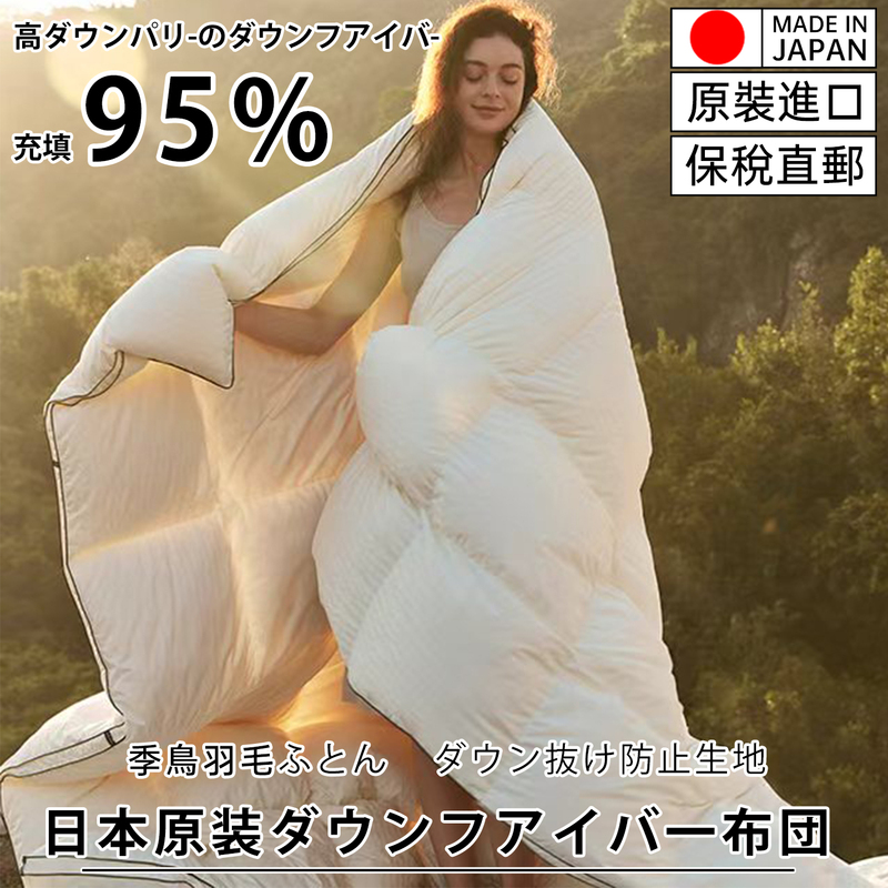 Japanese Imported down Quilt, White Goose down Spring and Autumn Quilt, Quilt Core, Winter Thickened Warm Winter Goose down Quilt