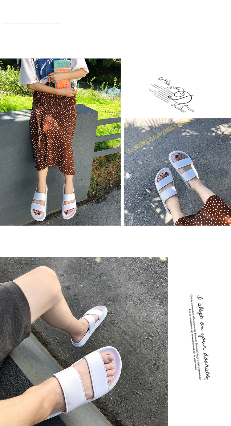 Hàn Quốc ulzzang phong cách Harajuku đôi dép vành đai retro nữ mùa hè mặc học sinh dày đáy từ dép đi biển và dép giày sandal nữ đi học cấp 2