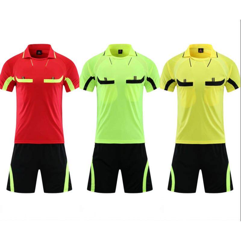 Professional referee uniform soccer jersey sports competition training custom group purchase men's short-sleeved soccer jersey student breathable quick dry