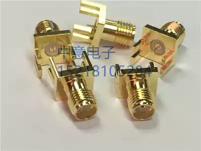 50 ohm SMA female large declination angle middle fine needle custom copper gold-plated SMA-KE flapper RF connector