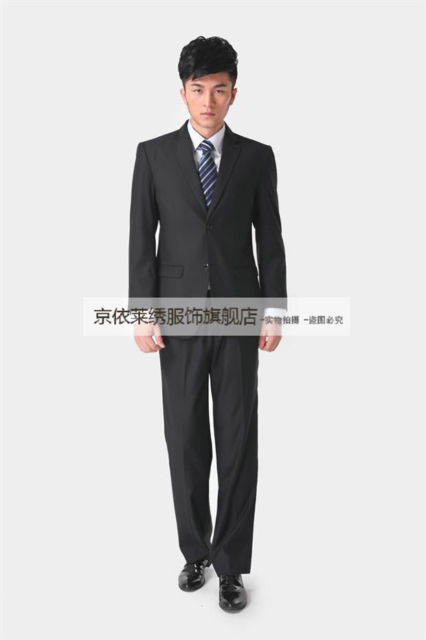Bắc Kinh Yilai Thêu 2016 Mùa thu mới Bộ đồ vest nam Bộ quản lý sảnh khách sạn Foreman Áo len bằng vải quần dài nam