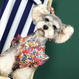 Летняя одежда, дышащее тонкое милое пляжное платье без рукавов, в цветочек