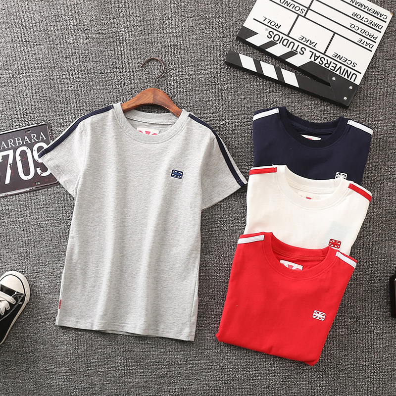 Children's short-sleeved T-shirt Cotton casual top Summer children's clothing Men's and women's children's baby half-sleeve top Korean version of the wild T-shirt