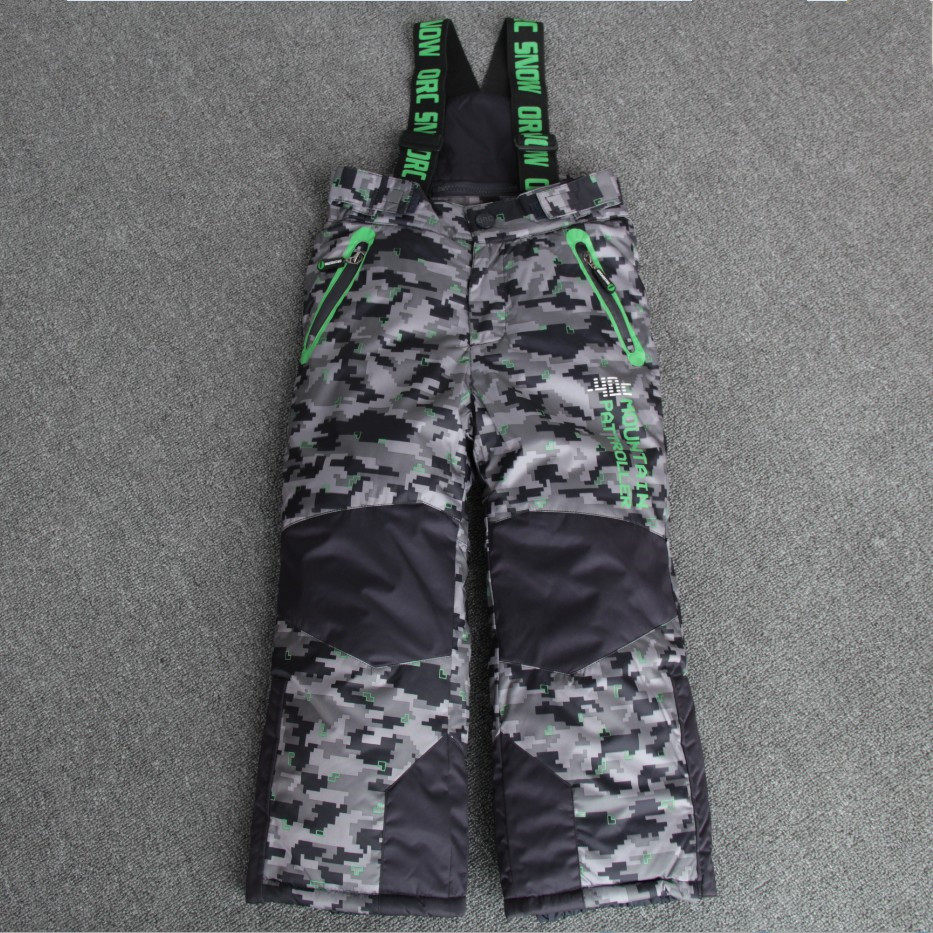 Foreign trade boys ski pants Camouflage baby bag pants thickened children's cotton pants windproof waterproof cotton pants Large children's stormtrooper pants