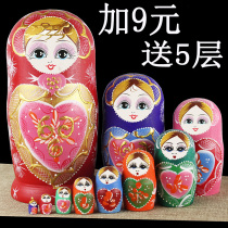 Matryoshka doll 10 layers Chinese style creative handmade toys gift imported creative ornaments