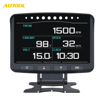 Car HUD head-up display multi-function instrument car OBD speed water temperature speed voltage turbine oil temperature meter