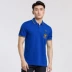 Onyje mùa hè màu rắn Paul ve áo cotton ngắn tay giản dị Áo thun mỏng nam thể thao Mỹ POLO Polo