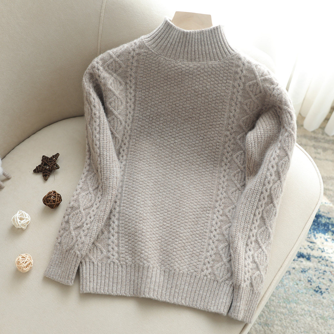 Autumn-winter children cashmere sweatshirt thickened half high collar boy CUHK boy baby girl child toddler sweaters undershirt