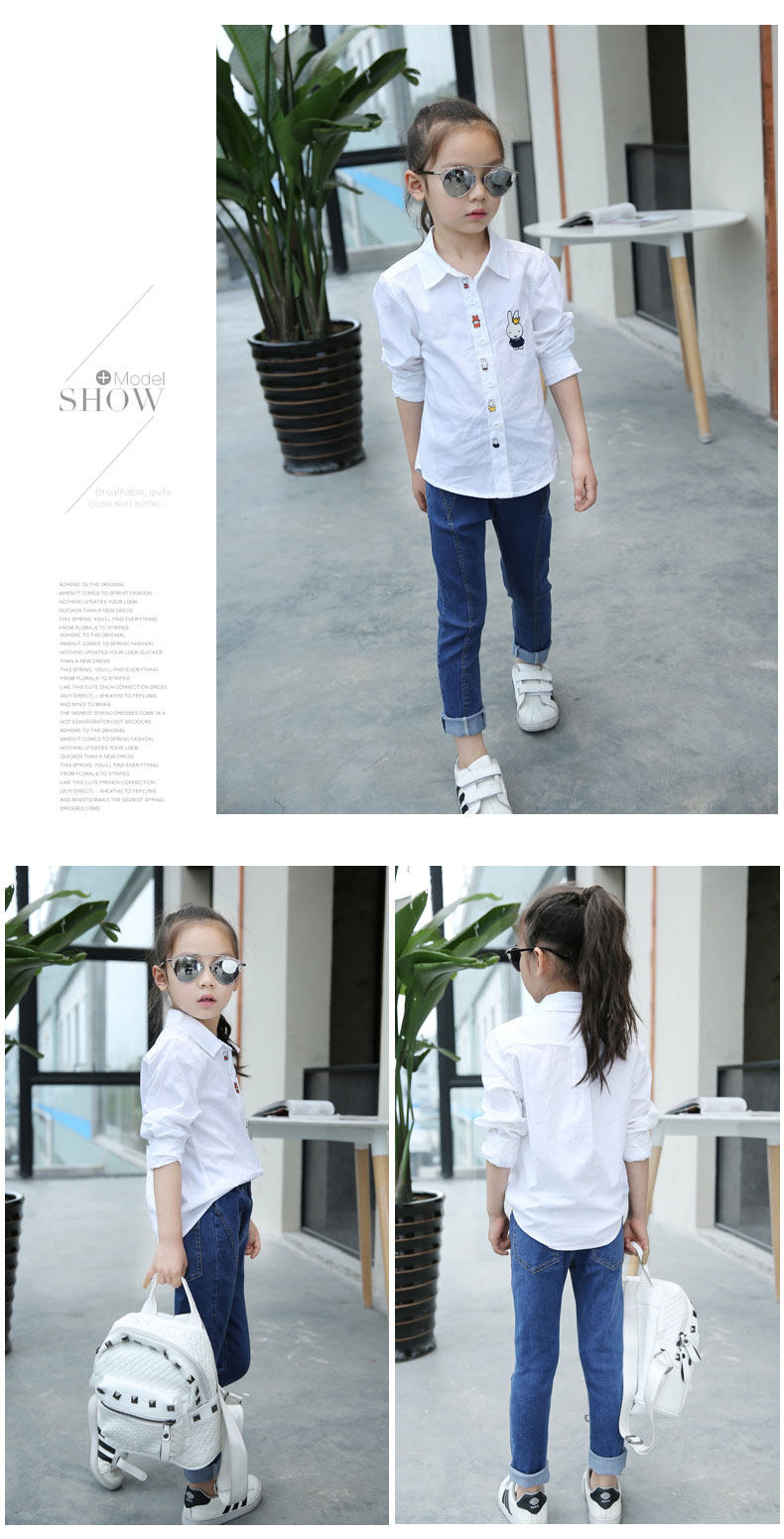 Chemise fille à manche longue - Ref 2085429 Image 11