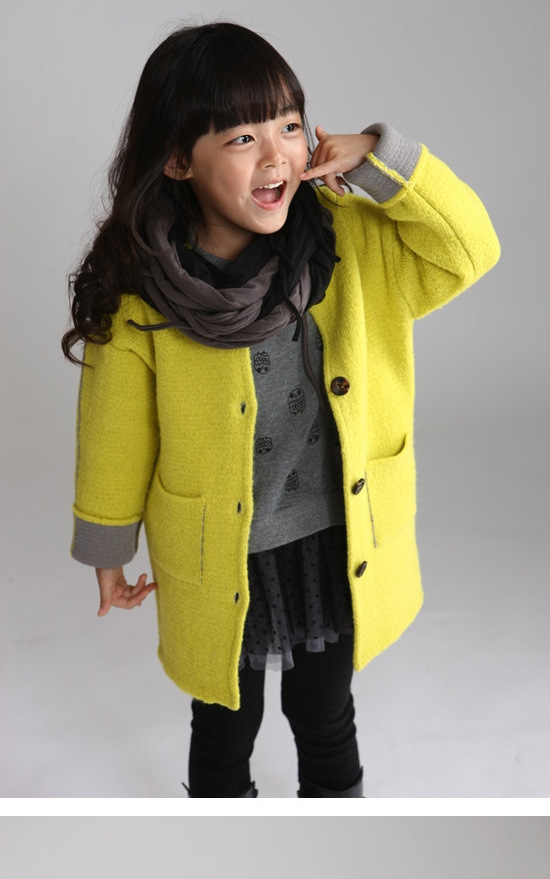 Manteau pour fille en cachemire - Ref 2161593 Image 15