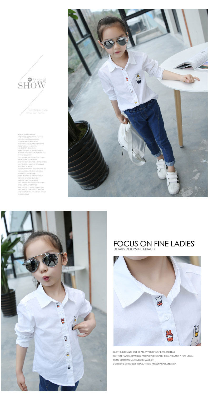 Chemise fille à manche longue - Ref 2085429 Image 13