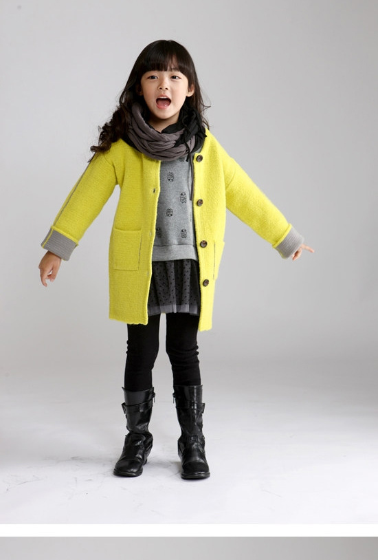 Manteau pour fille en cachemire - Ref 2161593 Image 14