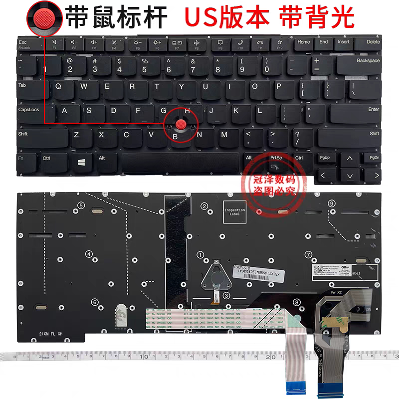 Brand New Keyboard Compatible with Lenovo T14S Gen 2 2021 P1 Gen4 X1 Extreme Hermit 4Th
