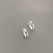 Zodiac Year Silver Jewelry S925 Smiling Face Glossy Korean Style Earrings Fashion Trend Gift