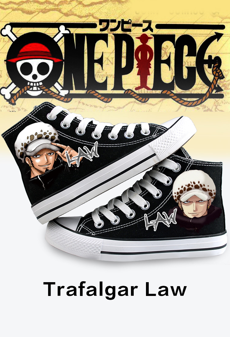 Giày One Piece Luffy Choiba Essolong ba con dao COS vẽ tay giày vải nam và nữ có cùng hình động giày thể thao adidas
