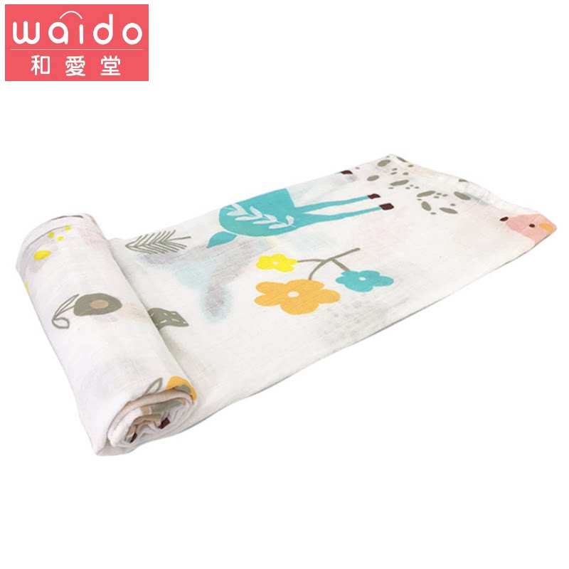 Japanese newborn baby and child hug quilt child cotton quilt spring and autumn thin section gauze summer baby wrapping towel dual-use