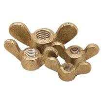 Brass butterfly nut butterfly screw female butterfly screw cap double ear hand screw sheep angle screw cap M4M5M6M8M112