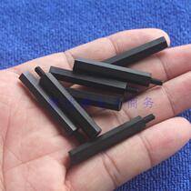 Black M4 * 50 6 internal and external thread hexagonal nylon screw isolation column plastic insulated circuit board spacer M4