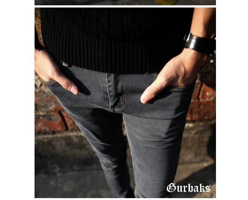 Jeans pour jeunesse pieds Slim GURBAKS pour printemps - Ref 1477824 Image 19