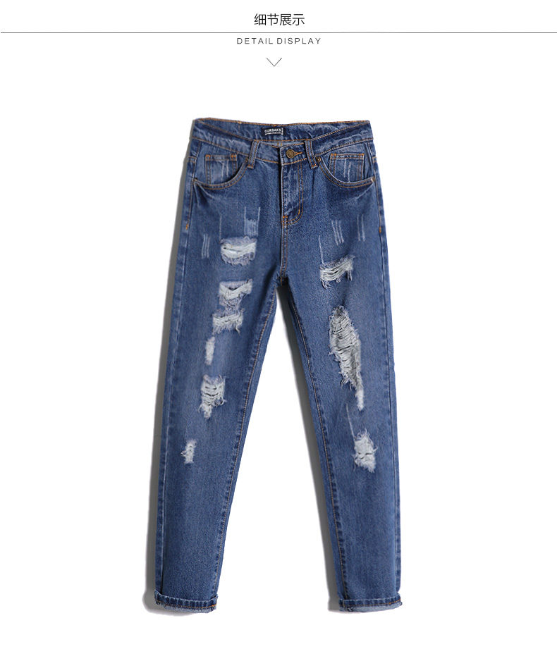 Jeans pour jeunesse pieds Slim GURBAKS en coton pour printemps - Ref 1485864 Image 22