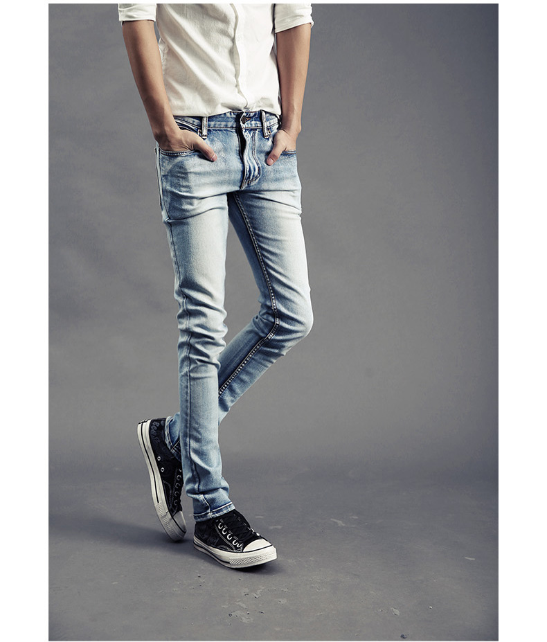 Jeans pour adolescent pieds Slim GURBAKS en coton pour Quatre saisons - Ref 1485897 Image 13