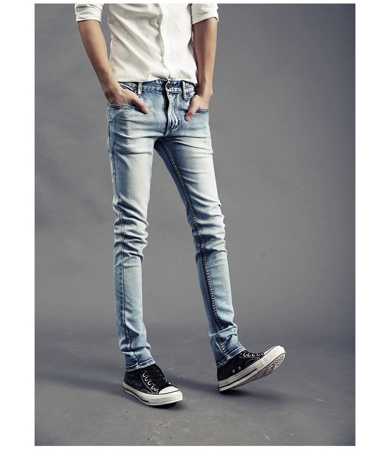 Jeans pour adolescent pieds Slim GURBAKS en coton pour Quatre saisons - Ref 1485897 Image 14