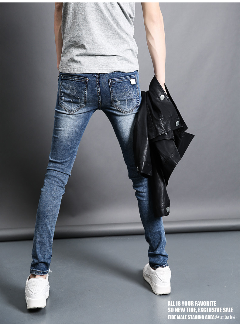 Jeans pour jeunesse pieds Slim GURBAKS en coton pour automne - Ref 1485808 Image 22