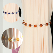 Simple modern non-perforated curtain strap Crystal Beads storage accessories accessories pair of curtain buckle rope