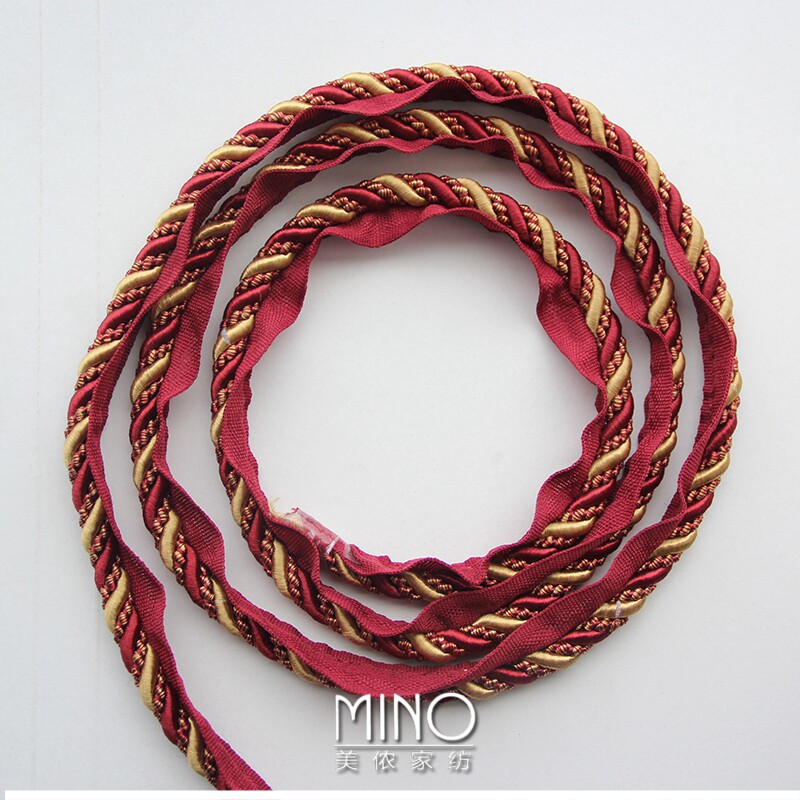1 1cm wide decorative lace rope around silk curtains accessories Accessories Sofa Cushions Cushions edge inlaid edge 12 5 m