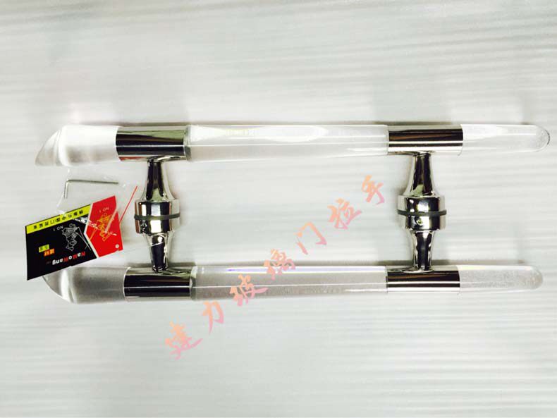 Factory direct glass door crystal pull model public door armrest villa shopping mall big door handle bathroom door armrest