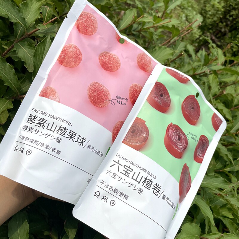 Foggy Enzyme Hawthorn Fruit Balls Cake Baoyama Chalice Sheet Fruits Cortex Moutan Colorless Essence Fruit Candied With Sweet Little Snacks