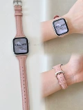Applable Apple с AppleWatchs9 Кожаная маленькая талия тонкая талия 87SE2345Ultra Минималистская и универсальная