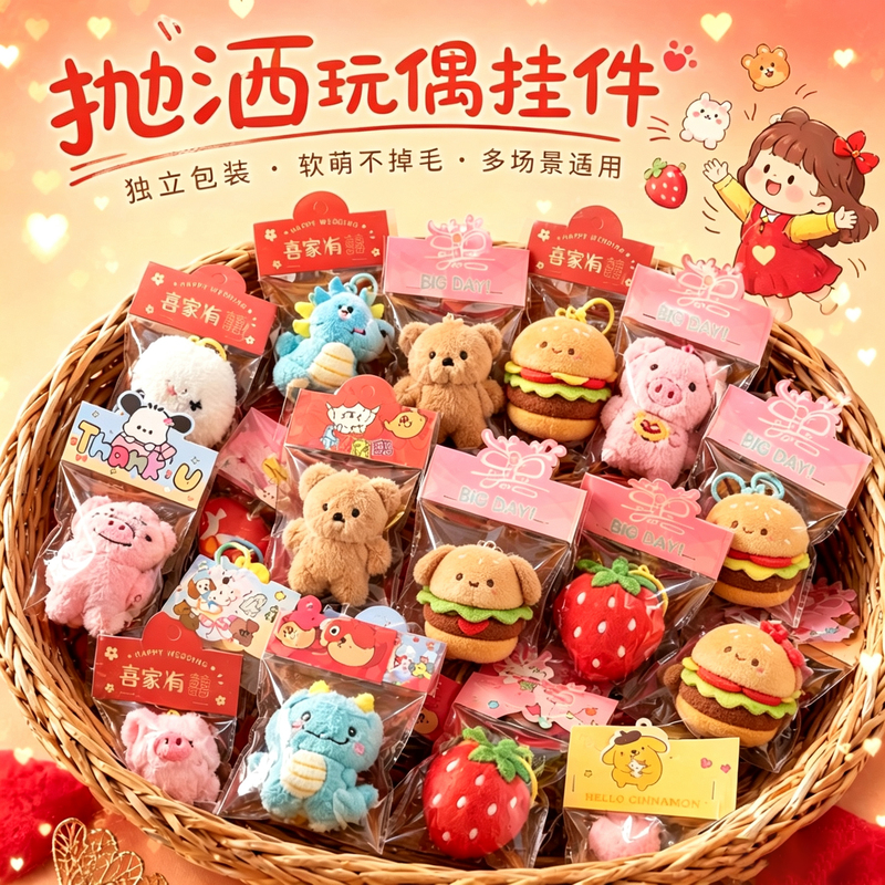 Wedding Throw Dolls, Interactive Small Gifts, Keychain Pendants, Cute Plush Dolls, Birthday Student Rewards Wholesale Wedding Throw Dolls, Interactive Small Gifts, Keychain Pendants, Cute Plush Dolls, Birthday Student Rewards Wholesale