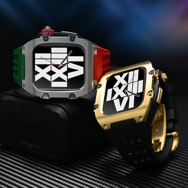 Suitable for Apple Watch Iwatchs9 Stainless Steel Modified Richard Rm Iwatch8 Silicone Strap 4445mm