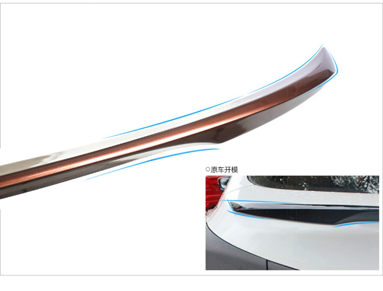 Hiện đại Langwei đuôi cánh tên bản đồ trang trí đặc biệt áp lực ngang cánh đuôi ABS miễn phí đấm đuôi đuôi Lang với sơn cánh lướt gió ô tô