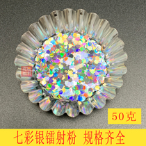 Silver laser colorful handmade DIY nail art gold powder glitter sequin slime phone case sequin 50g