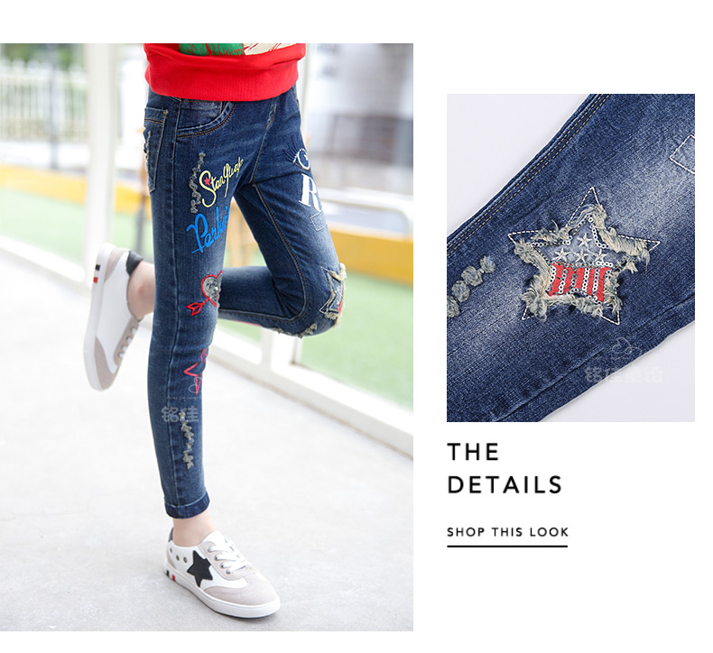 Pantalon fille 6355KZ241 en toile - Ref 2065206 Image 39