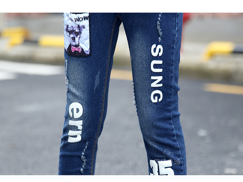 Pantalon fille 6301KZ152 en toile - Ref 2064786 Image 58