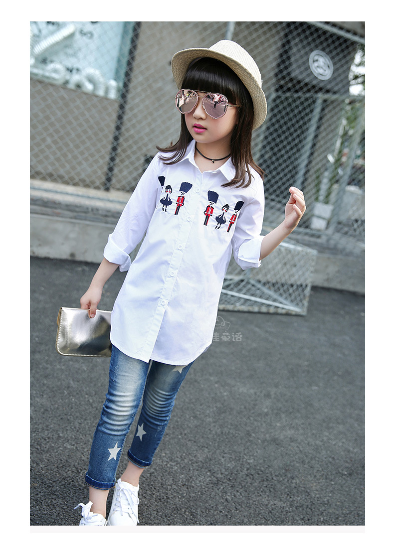 Chemise fille à manche longue - Ref 2087977 Image 58