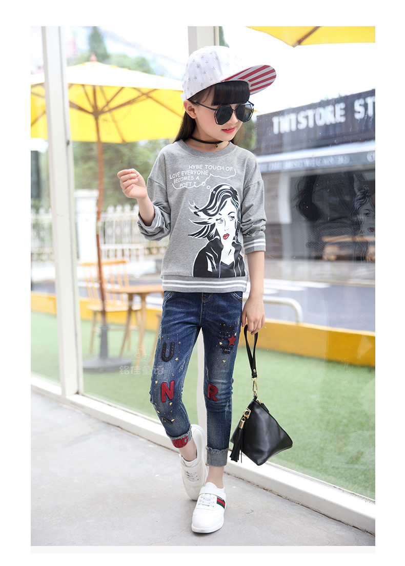 Pantalon fille 6355KZ241 en toile - Ref 2065206 Image 27